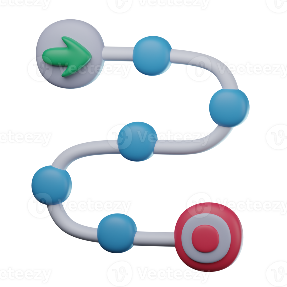 3D Roadmap Transparent Icon Illustration png