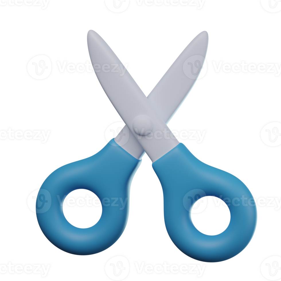 3D Scissor Transparent Icon Illustration png