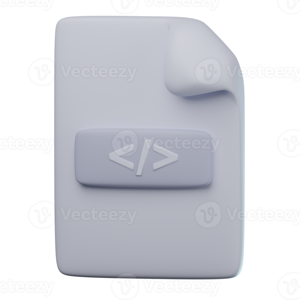 3D Script Transparent Icon Illustration png