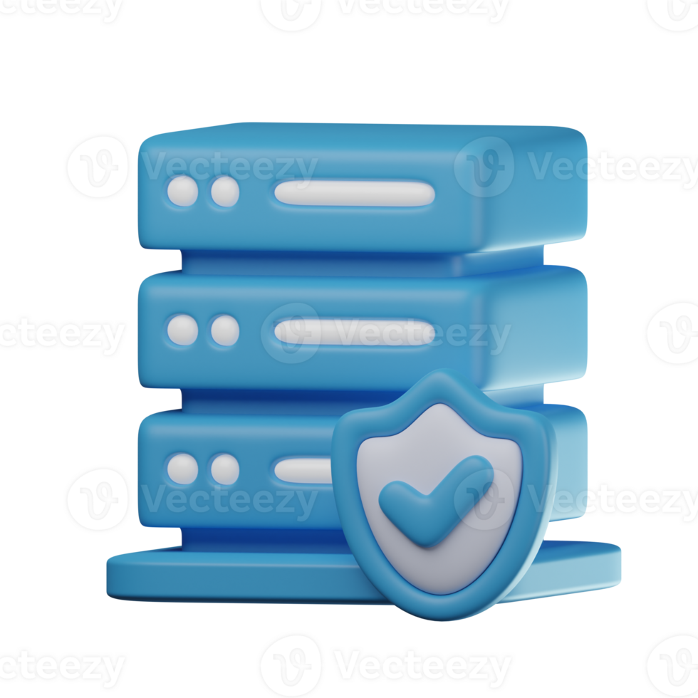 3D Secure Server Transparent Icon Illustration png