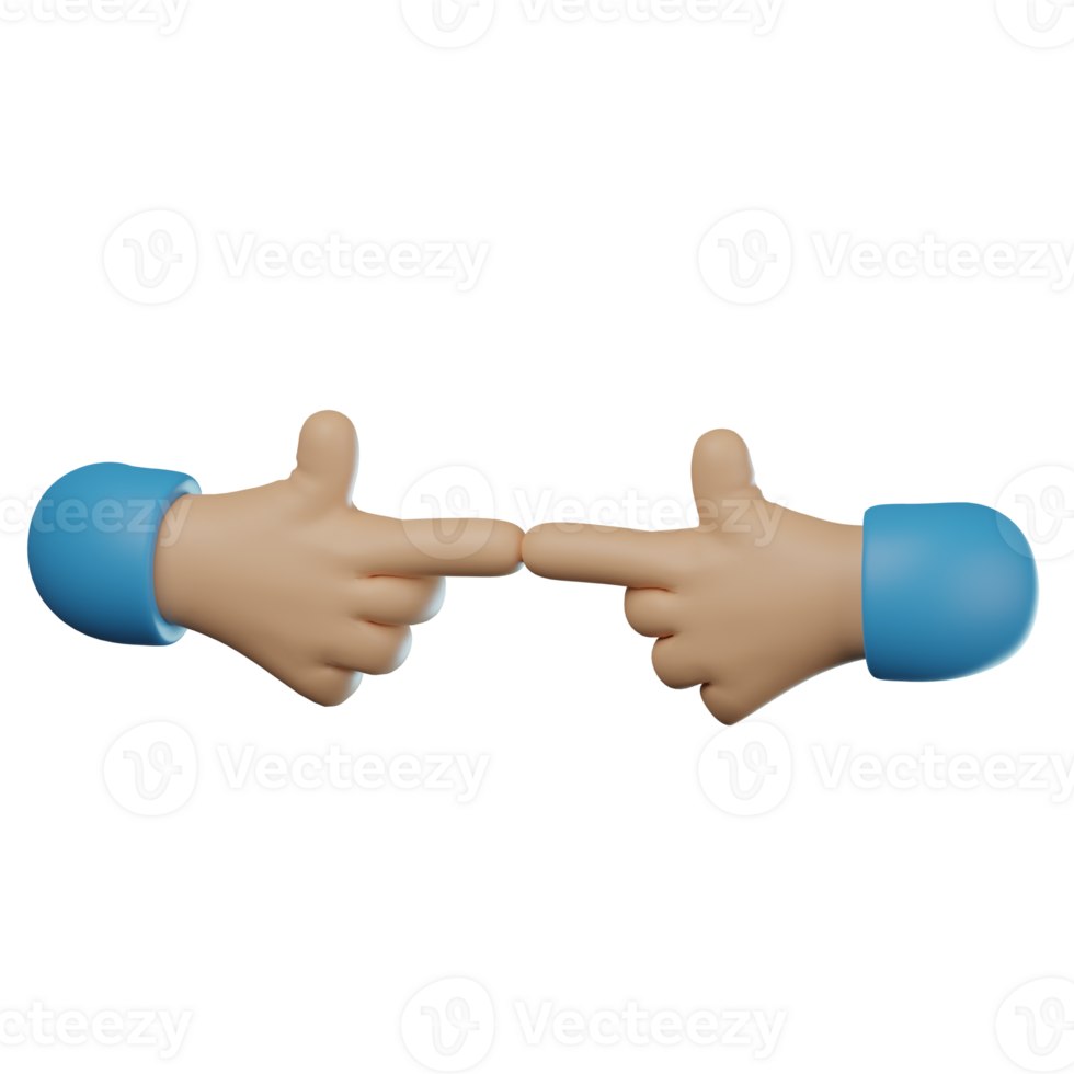 3D Solidarity Fist Hand Gesture Transparent Icon Illustration png