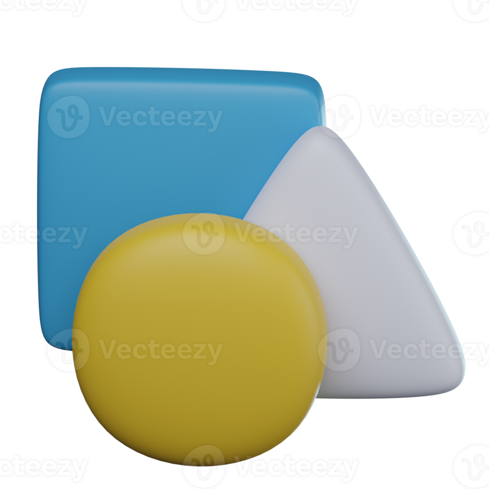 3D Shapes Transparent Icon Illustration png