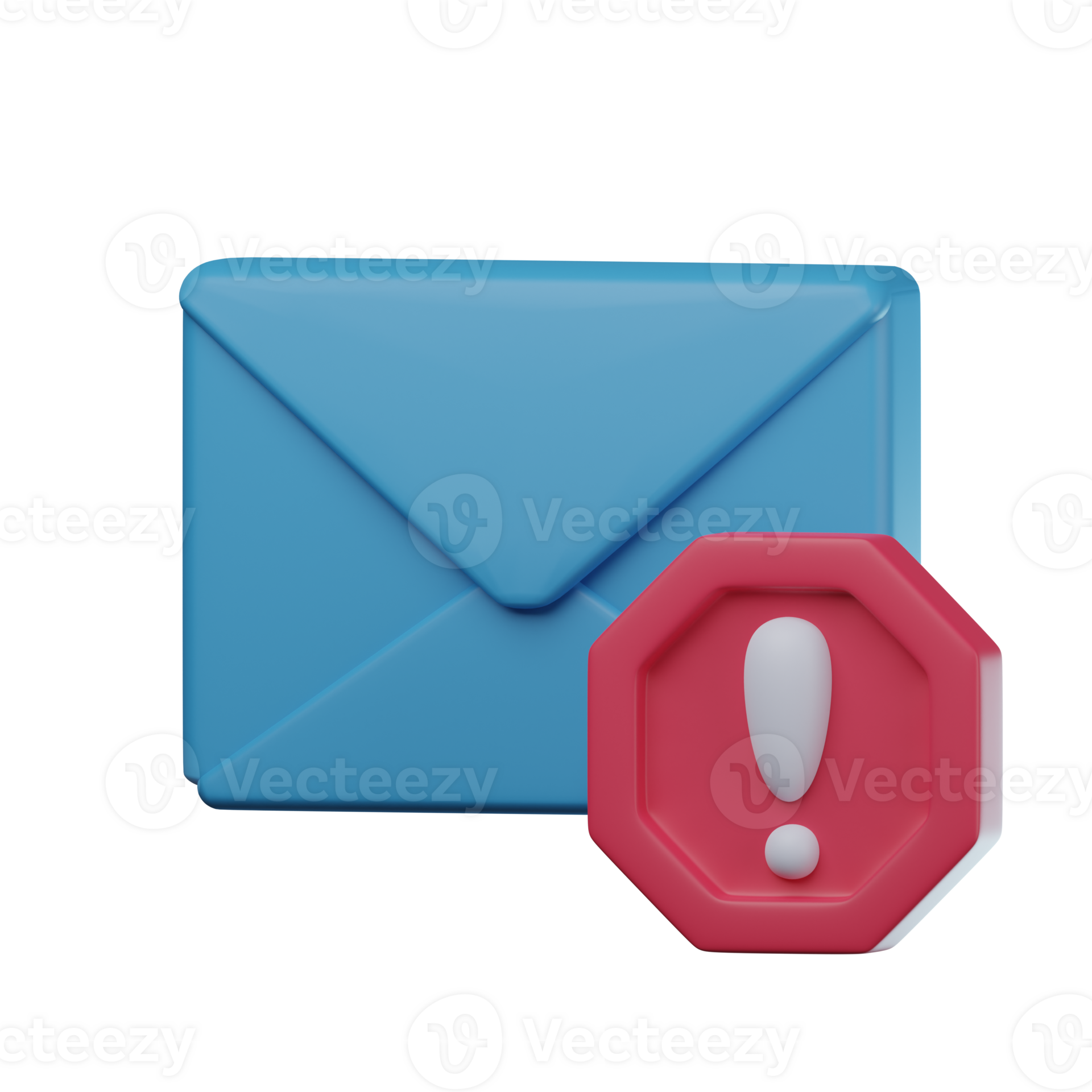 3d spam email transparent icon illustration 52886444 png