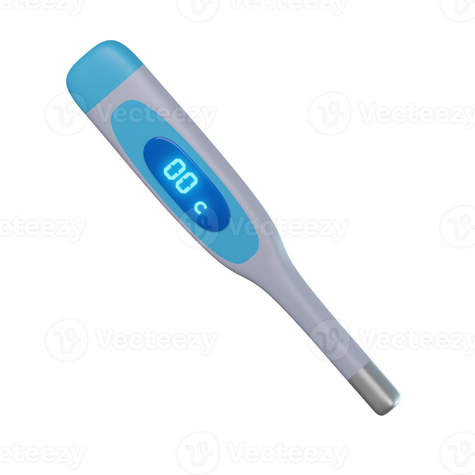 3D Thermometer Transparent Icon Illustration png