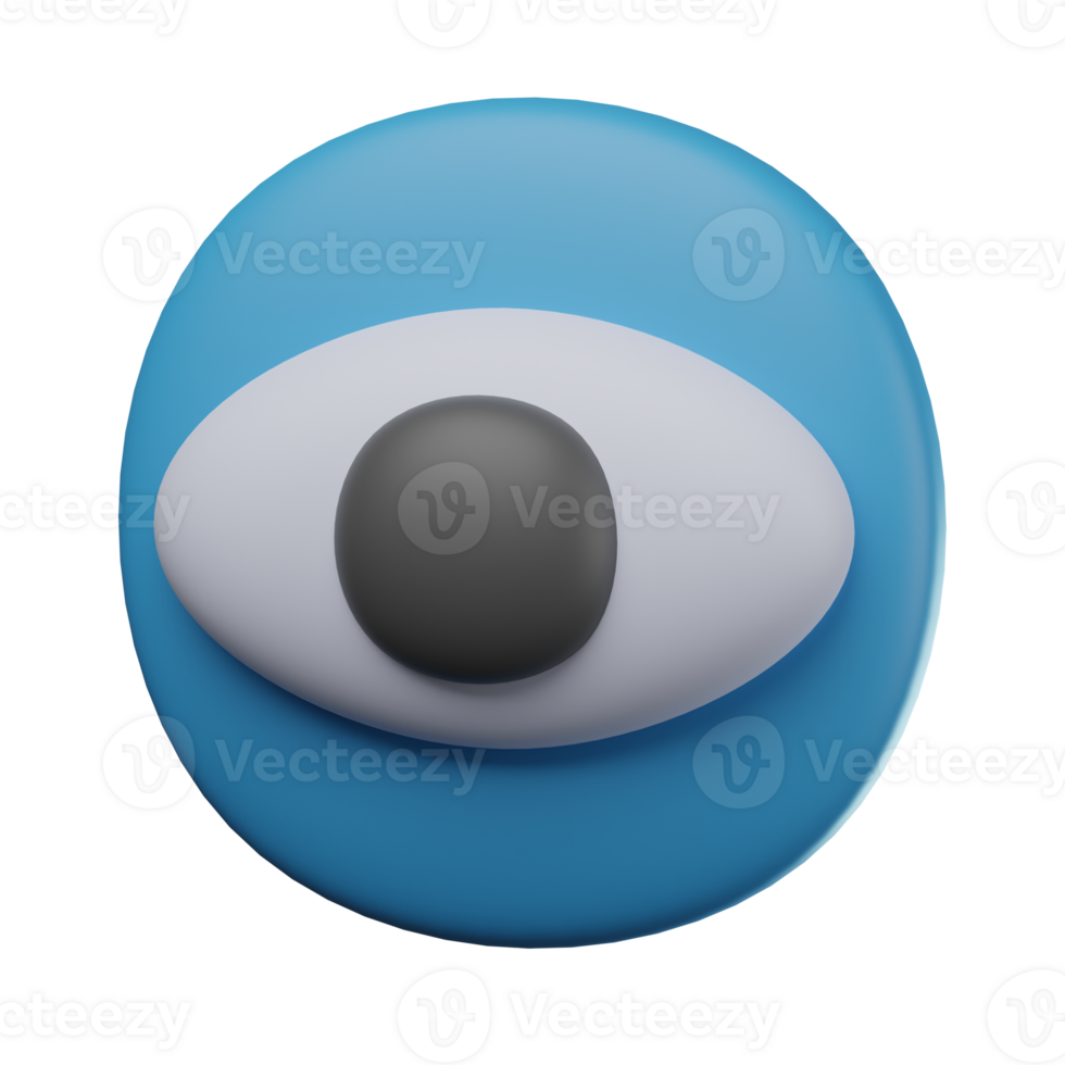 3D View Transparent Icon Illustration png