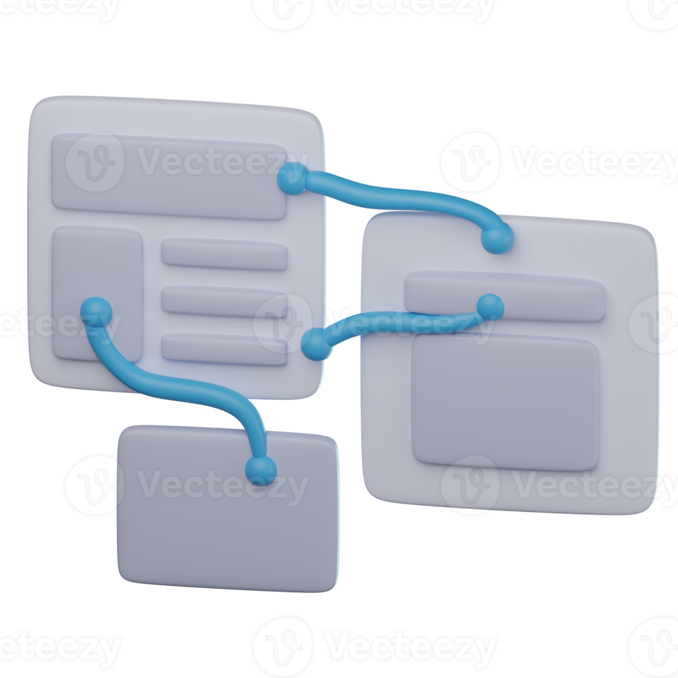 3D Wireframe Transparent Icon Illustration png