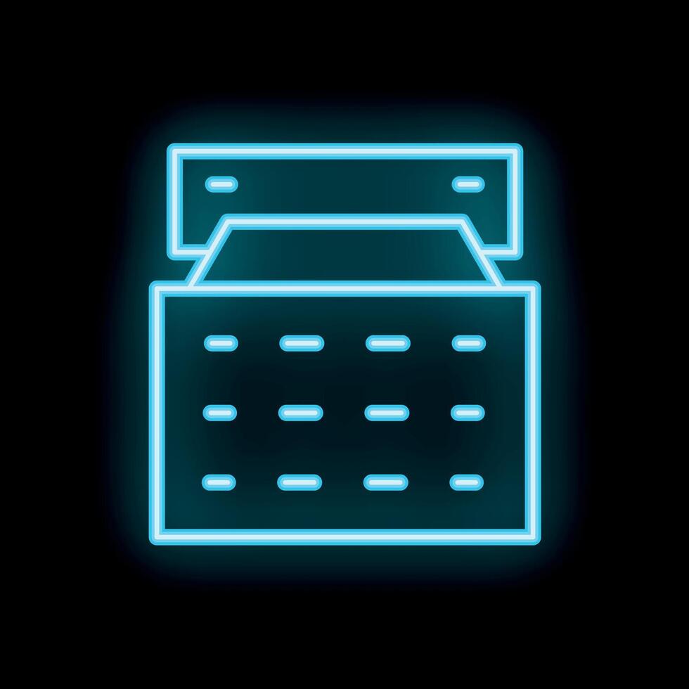 Neon atm machine displaying withdraw cash interface vector