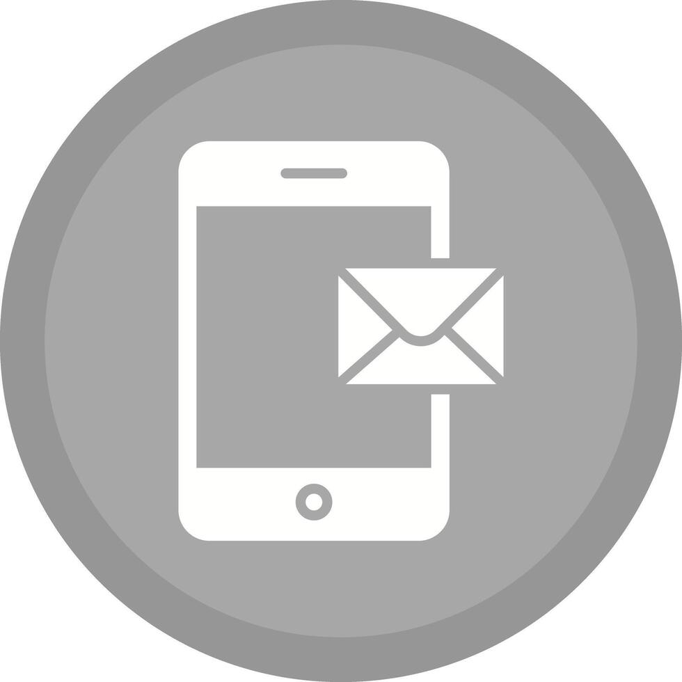 Mobile E-mail Icon Design vector