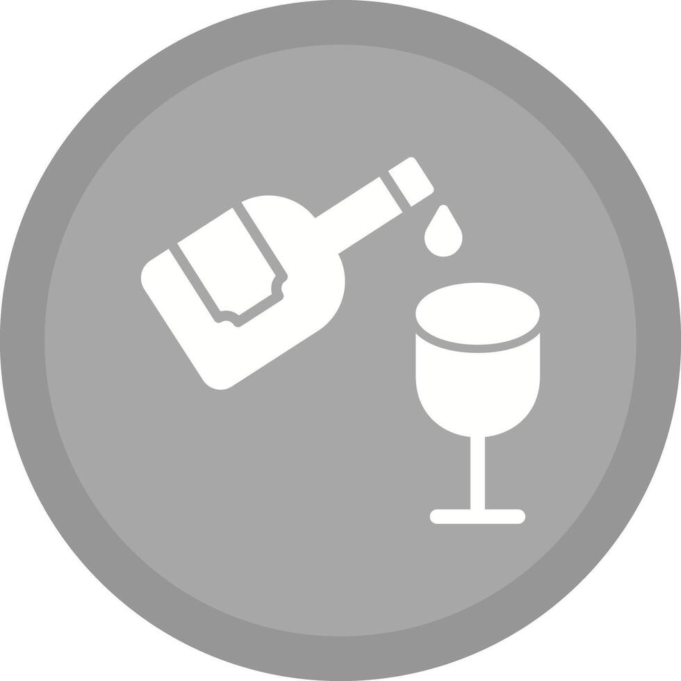 Wine Pouring Icon Design vector
