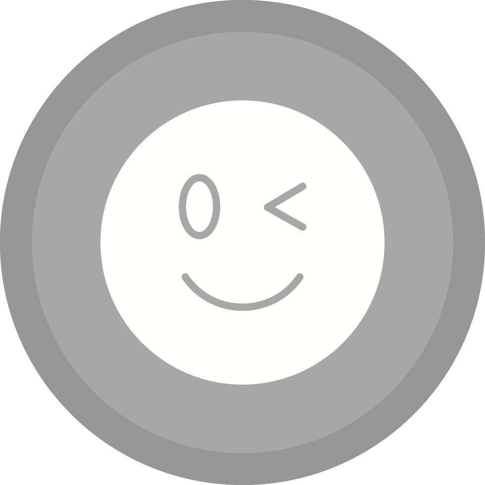 Winking Face Icon Design vector