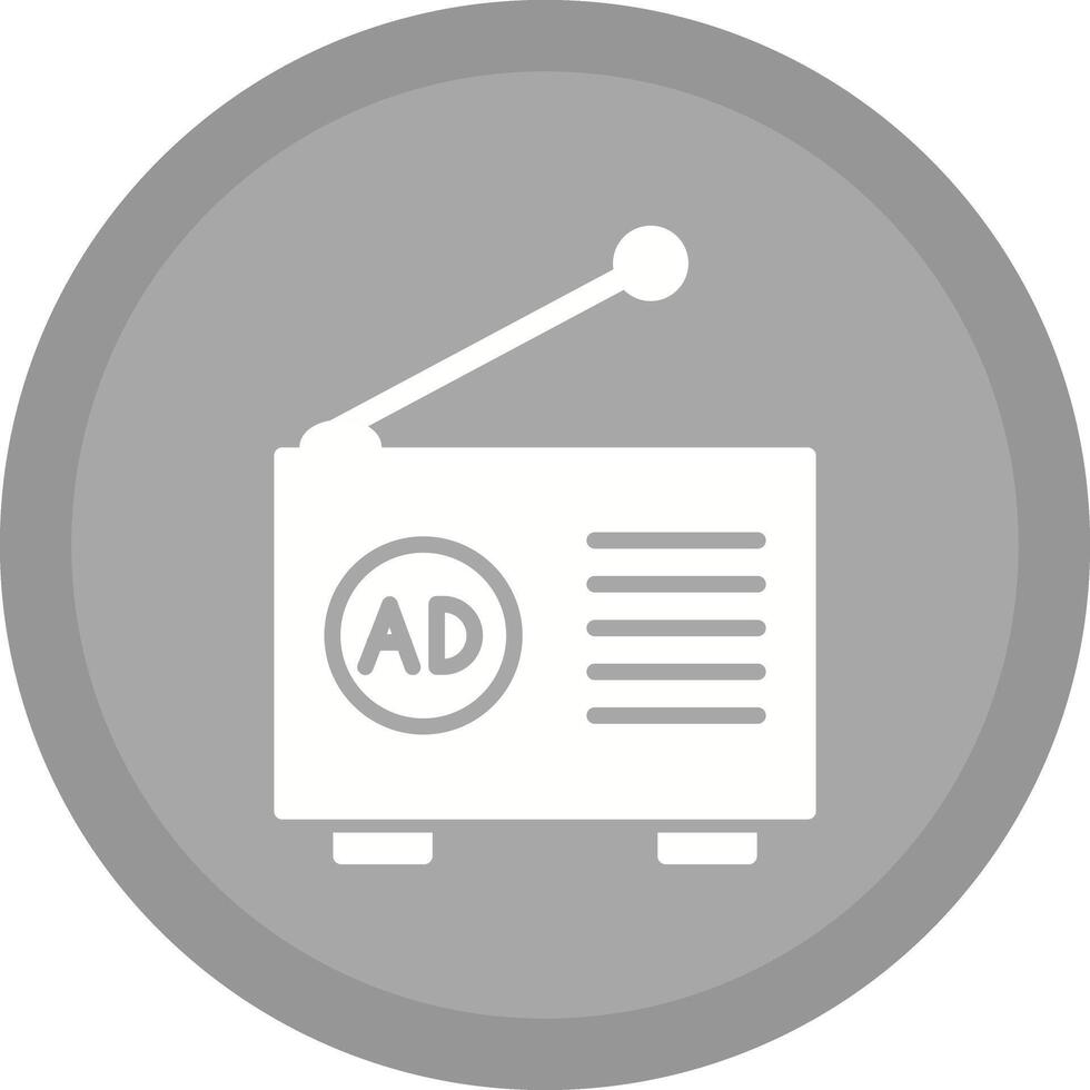 Radio Ad Icon Design vector