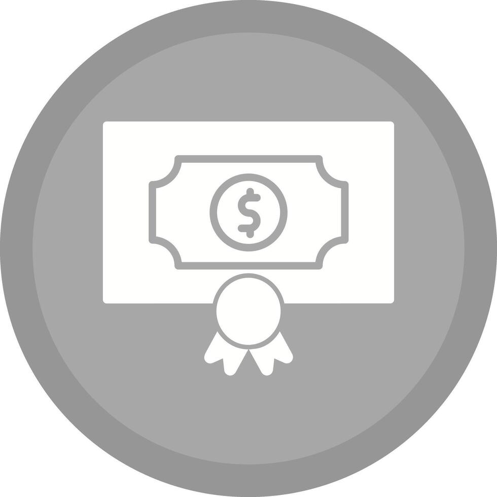 Money Prize Icon Design vector