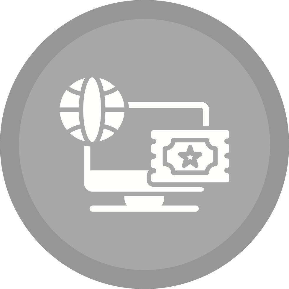 Ticket System Icon Design vector