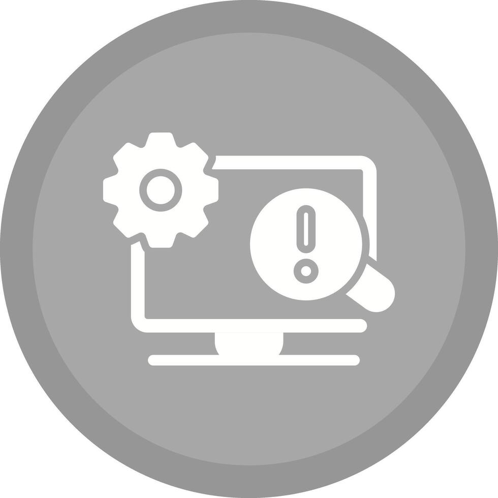 Troubleshooting Icon Design vector