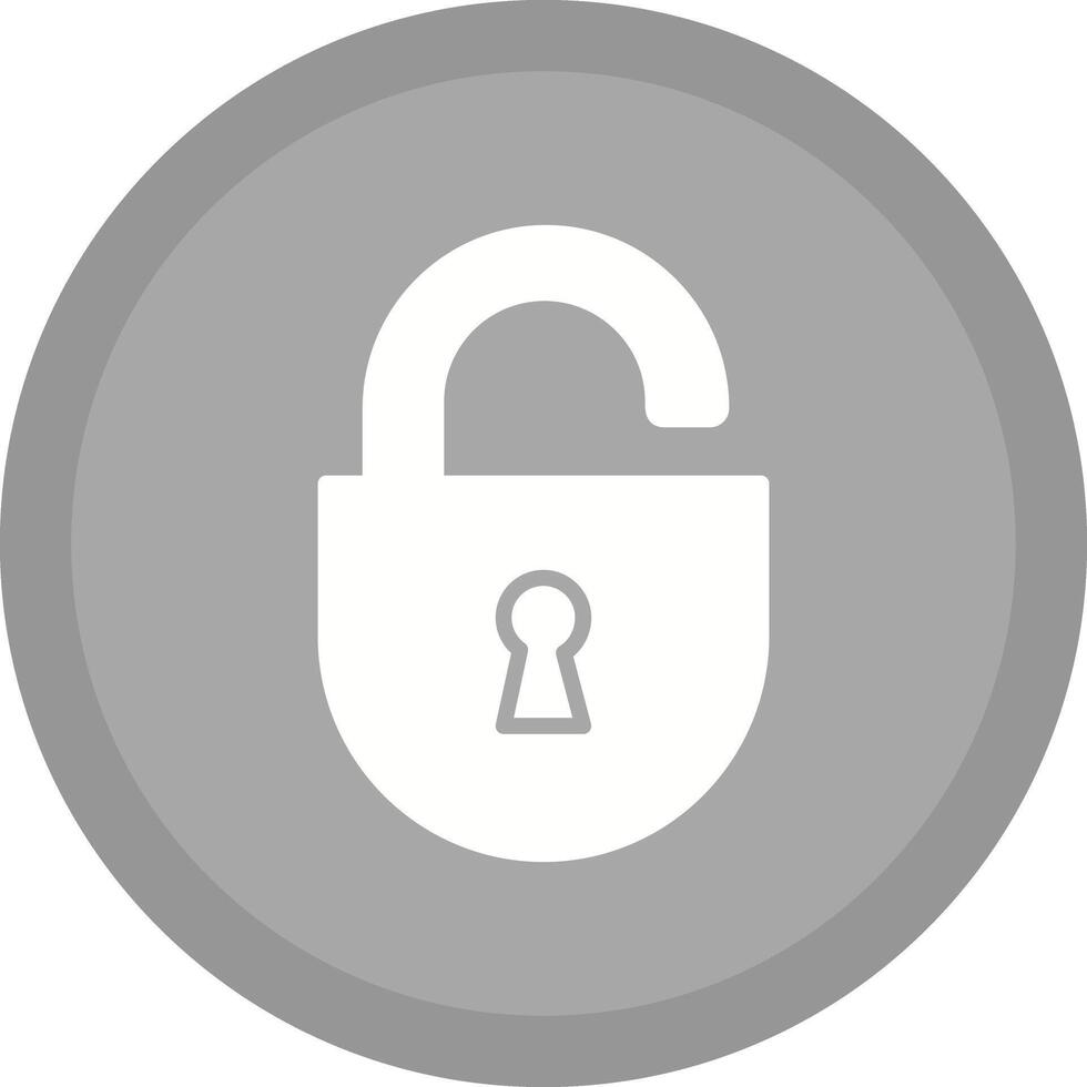 Open Lock Icon Design vector
