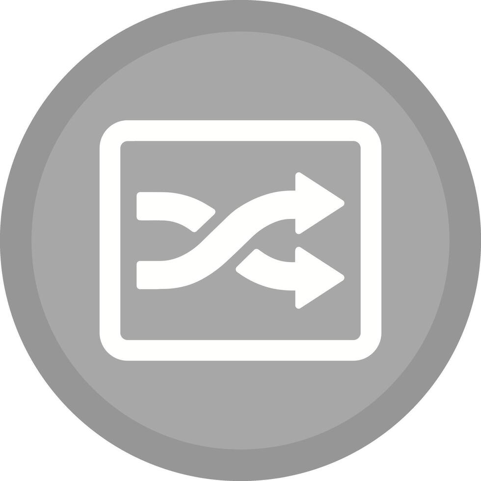 Shuffle Tracks Button Icon Design vector