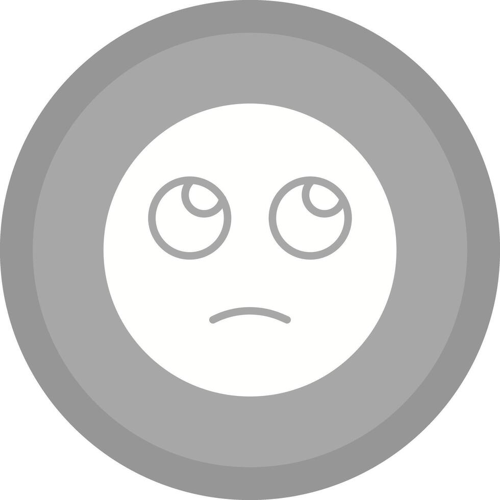 Face with Rolling Eyes Icon Design vector