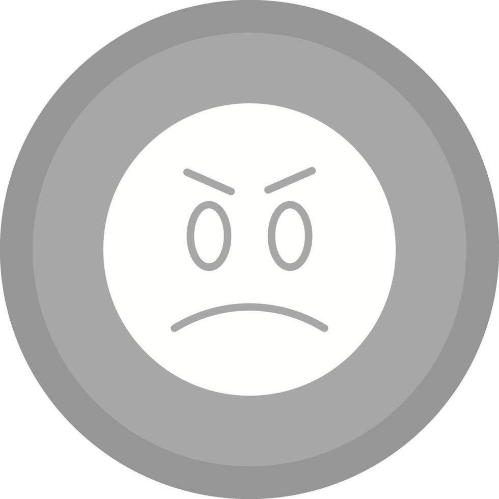 Angry Face Icon Design vector