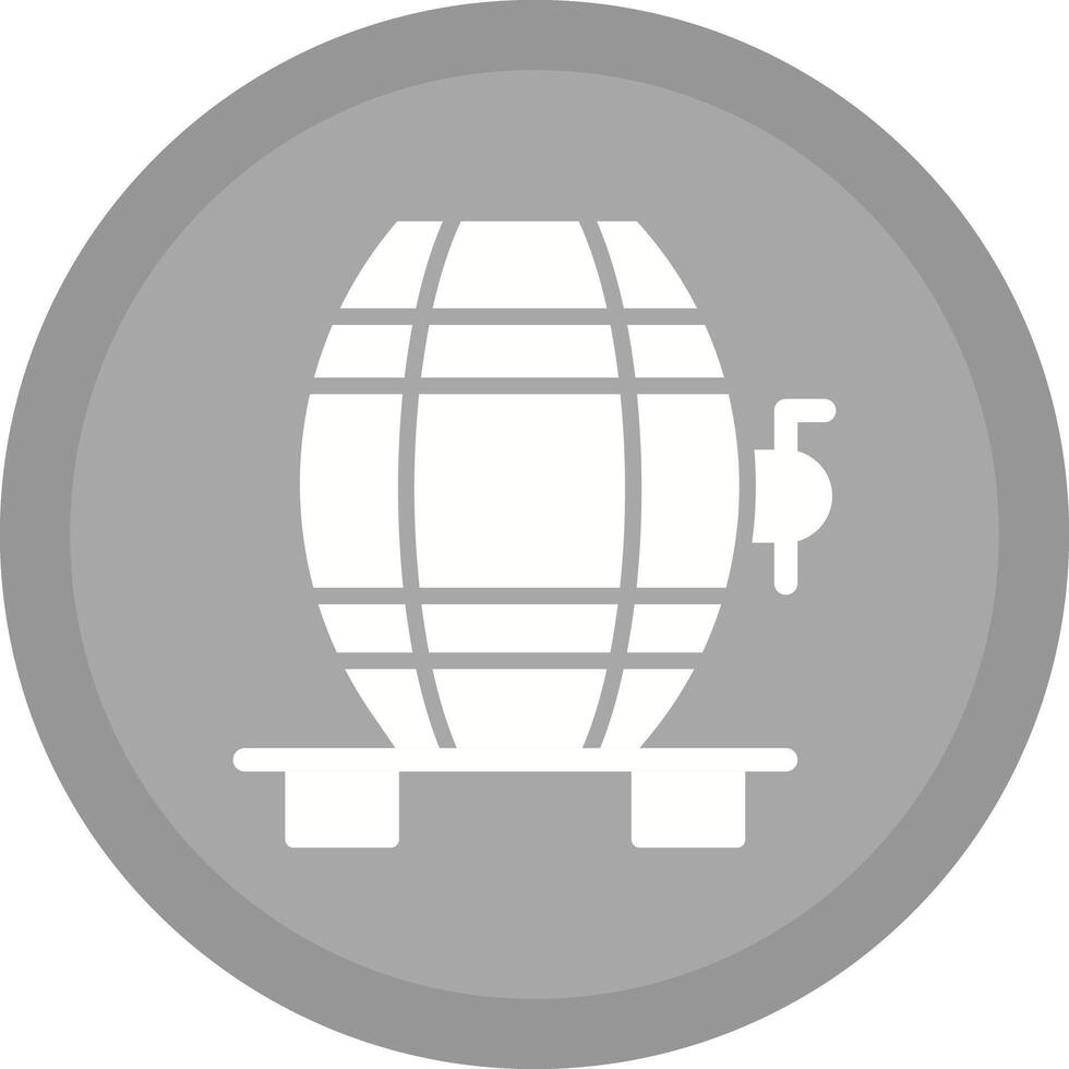 Wine Cask Icon Design vector