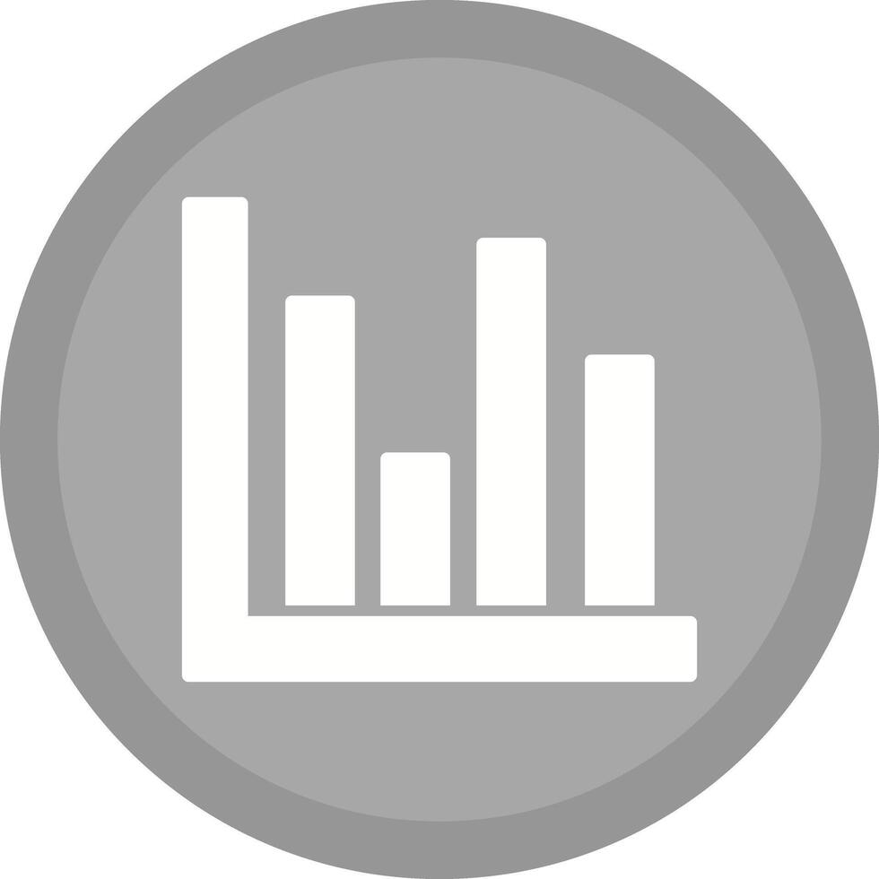 Bar Chart Icon Design vector