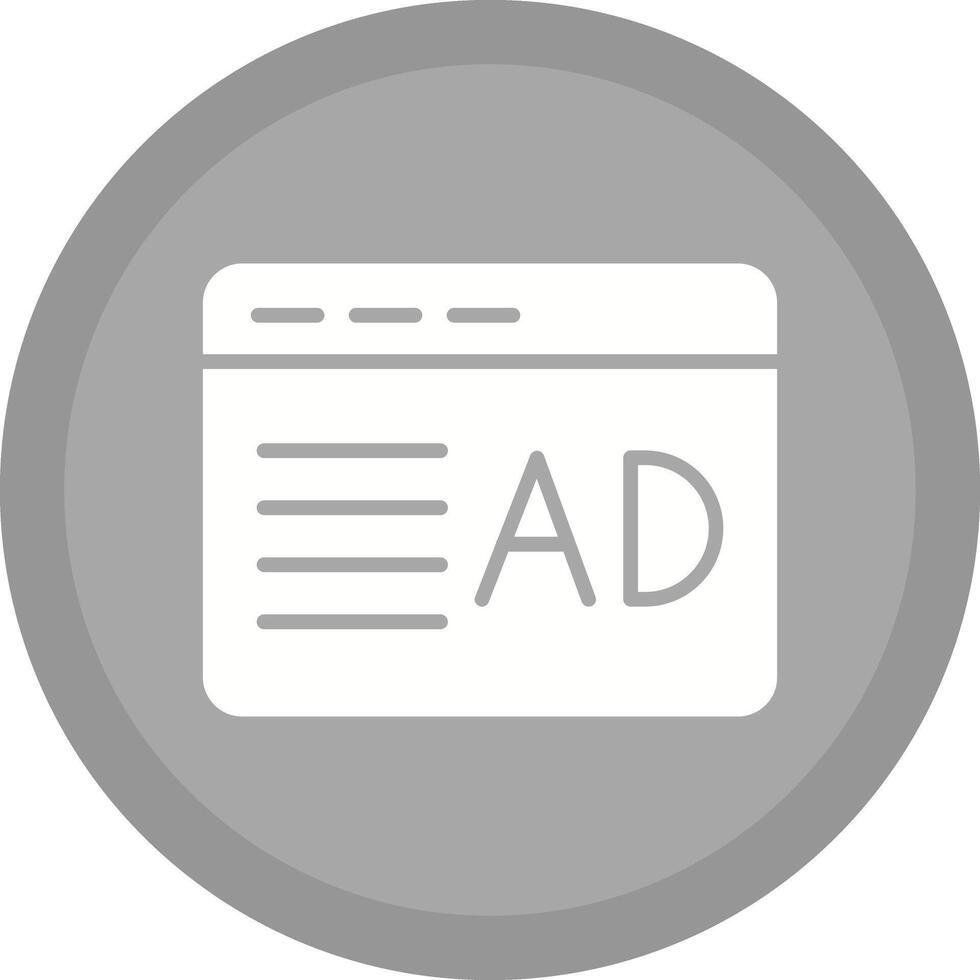 Ad Placement Icon Design vector