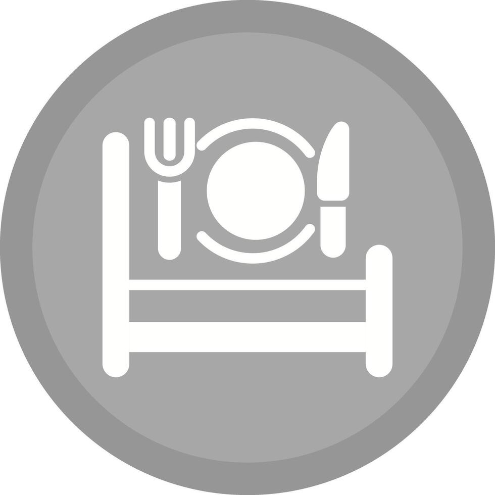 Breakfast in Bed Icon Design vector