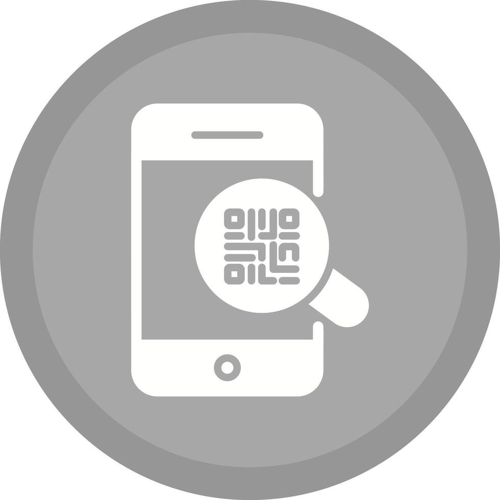 QR Code Authentication Icon Design vector