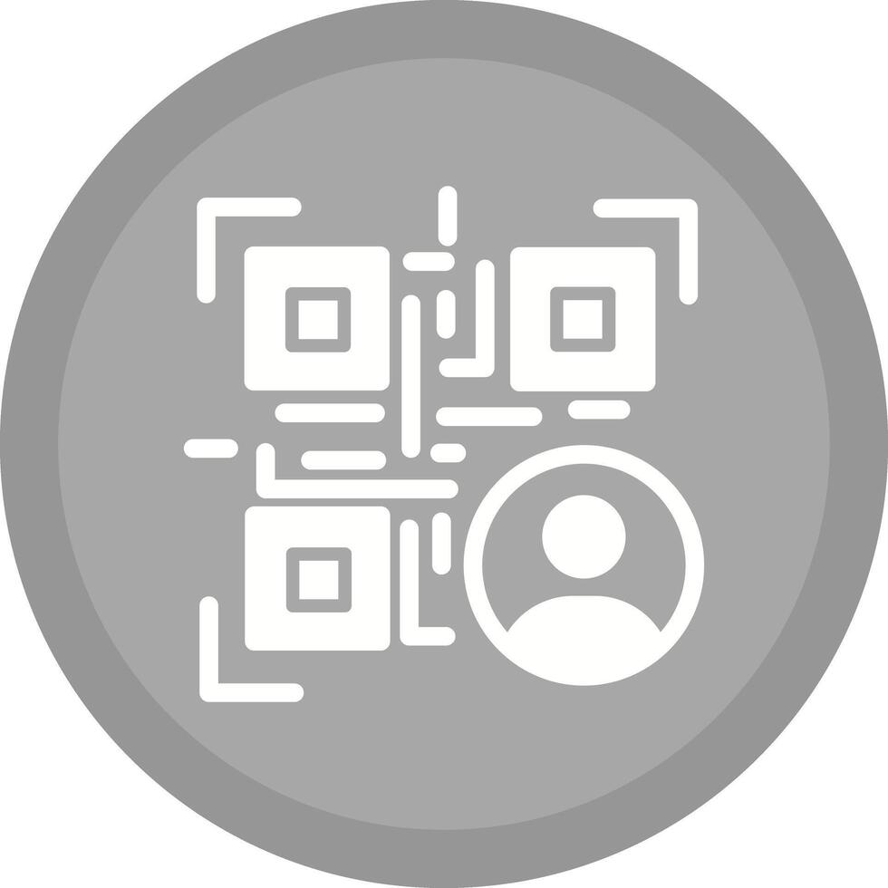 QR Code Contact Icon Design vector