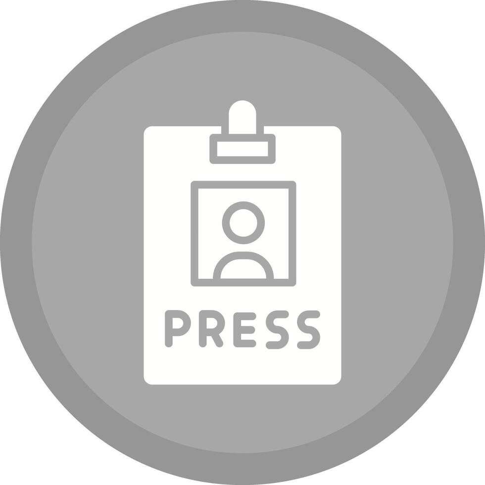 Press Pass Icon Design vector