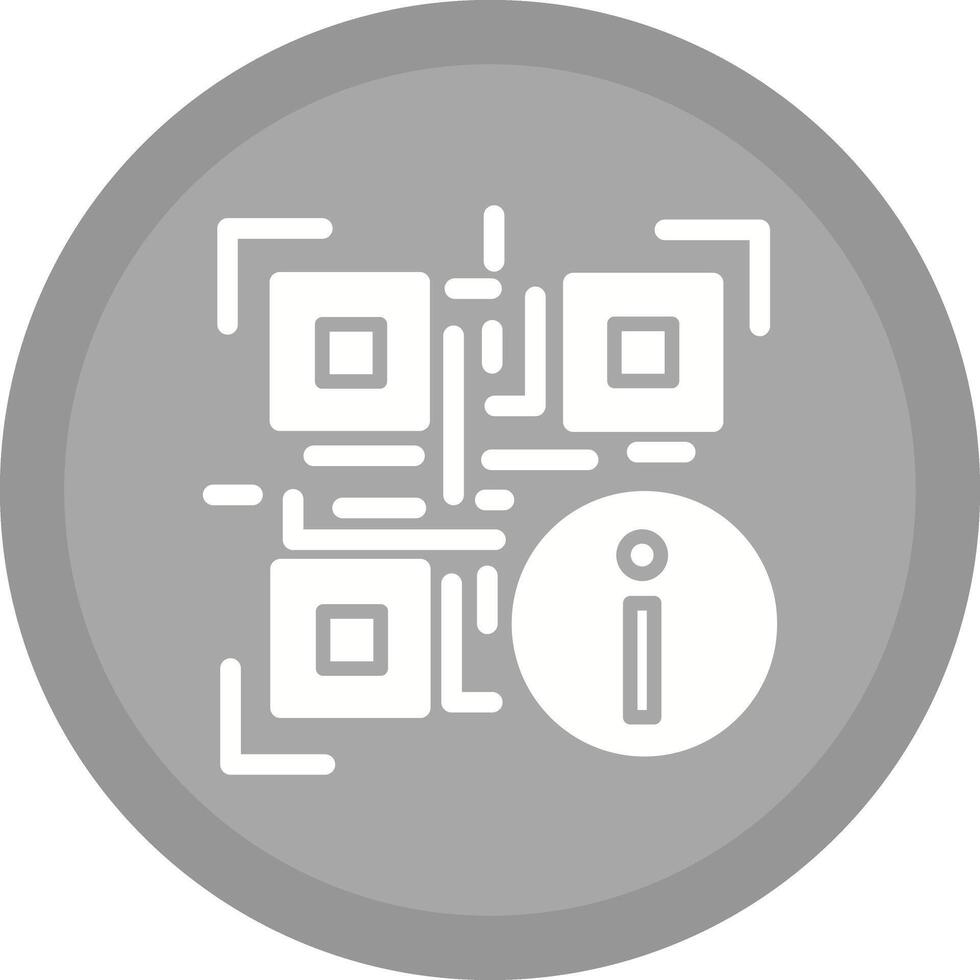 QR Code Information Icon Design vector