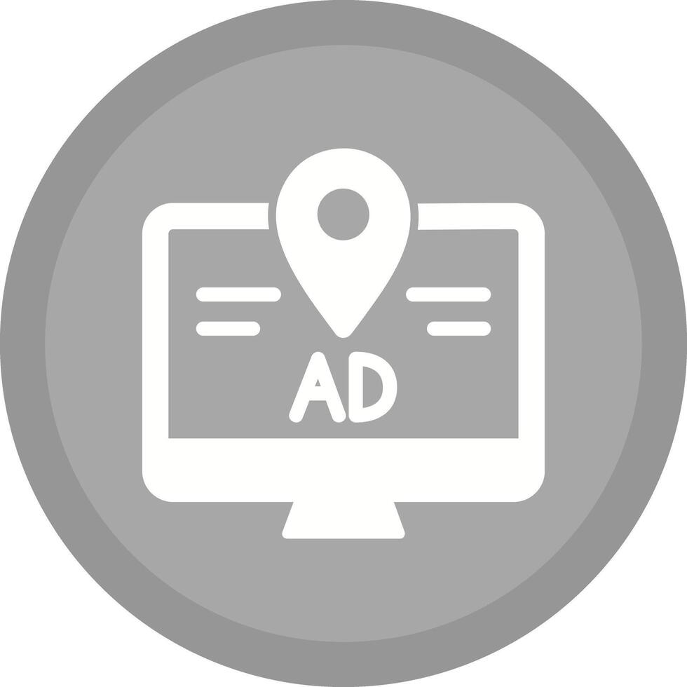 Ad Tracking Icon Design vector