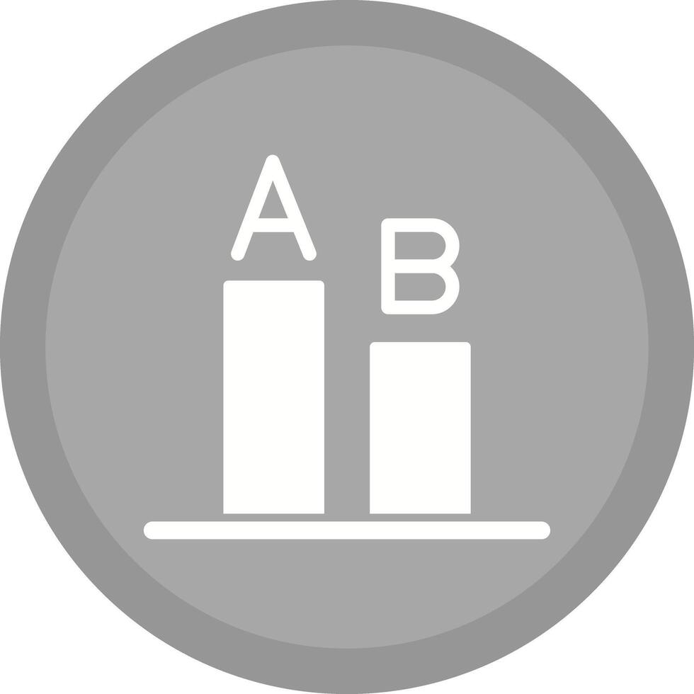 AB Testing Icon Design vector
