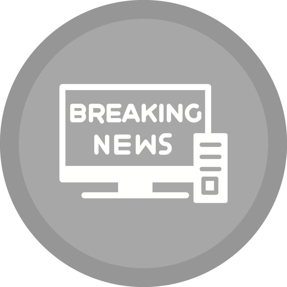 Breaking Story Icon Design vector