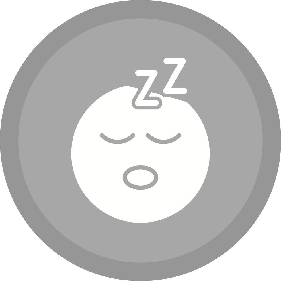 Sleeping Face Icon Design vector