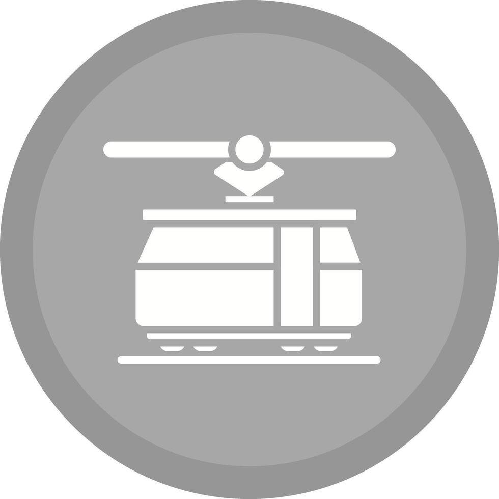 Tram Car Icon Design vector