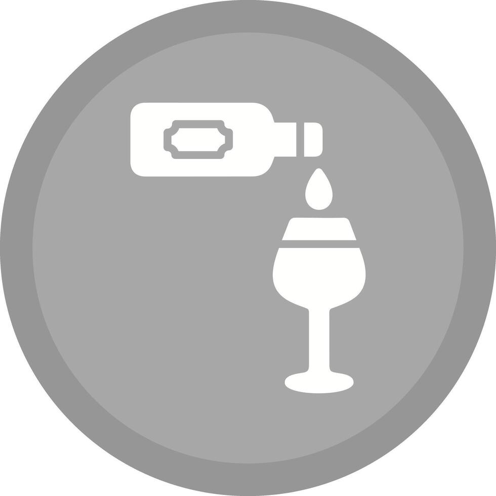 Wine Poured Icon Design vector