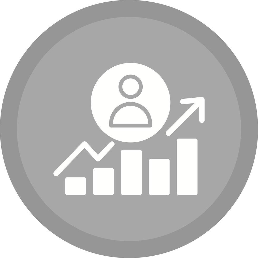 Career Growth Icon Design vector