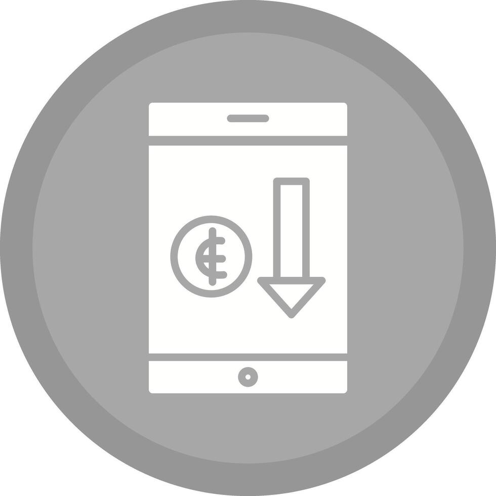 Money Loss Icon Design vector