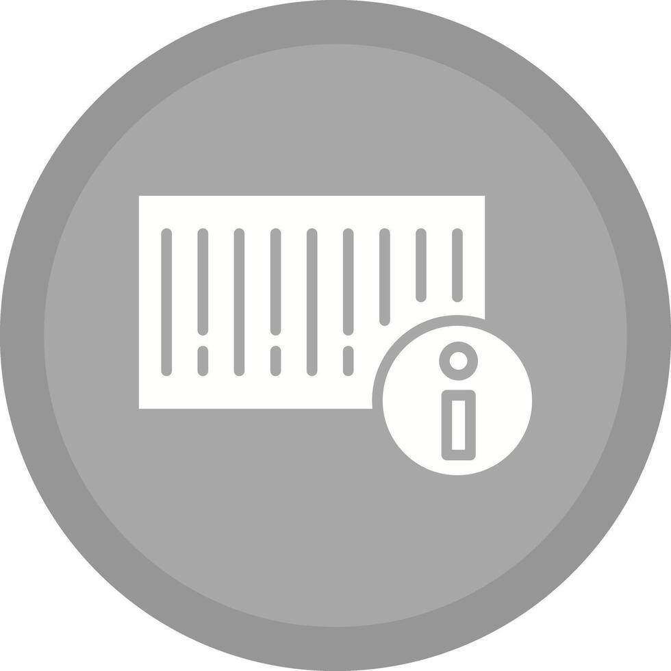 Barcode Product Info Icon Design vector