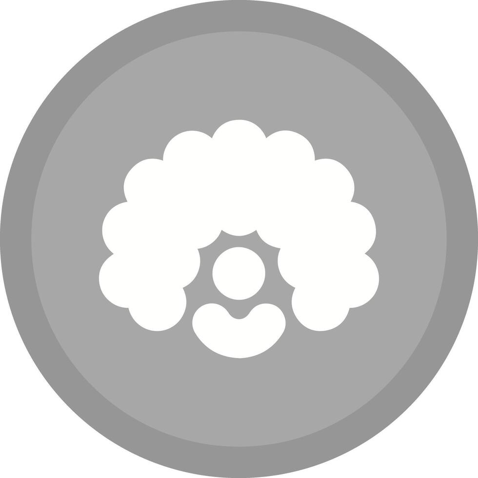 Clown Wig Icon Design vector