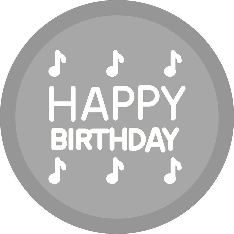 Happy Birthday Song Icon Design vector
