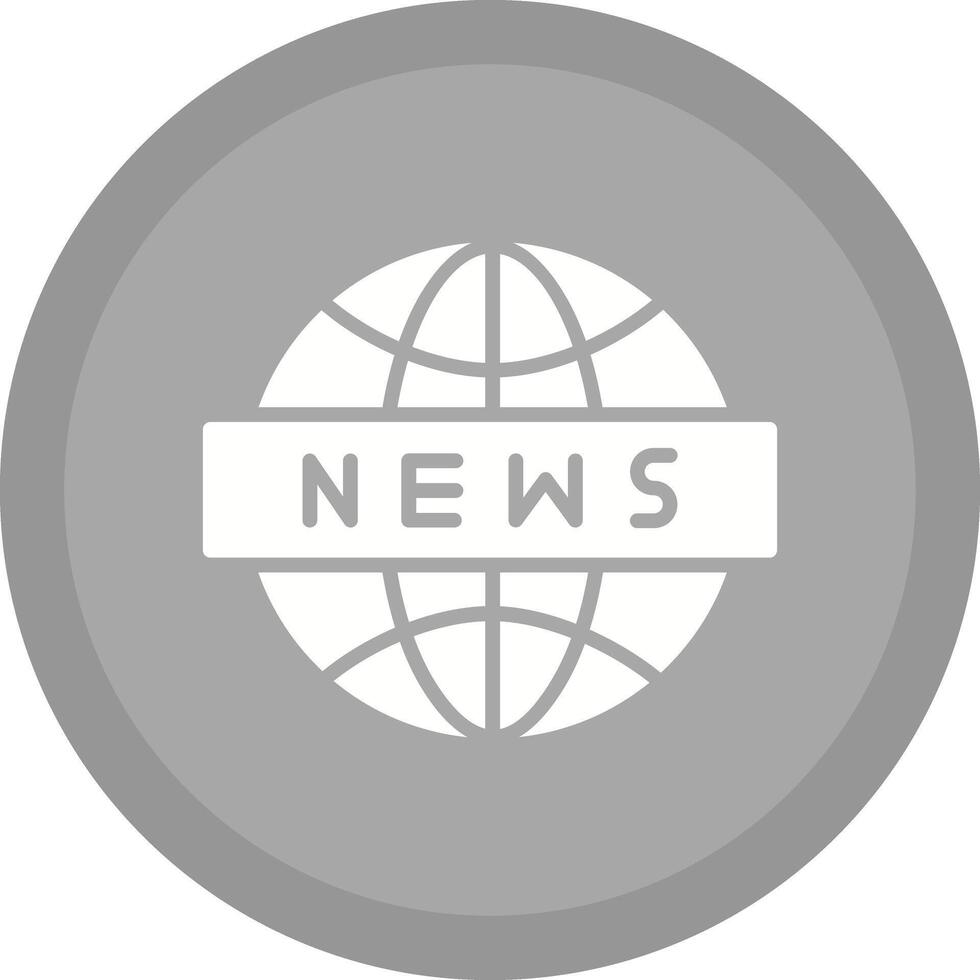 News Globe Icon Design vector