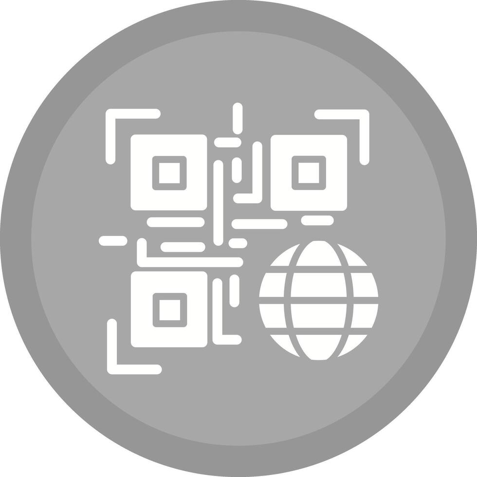 QR Code Website Icon Design vector