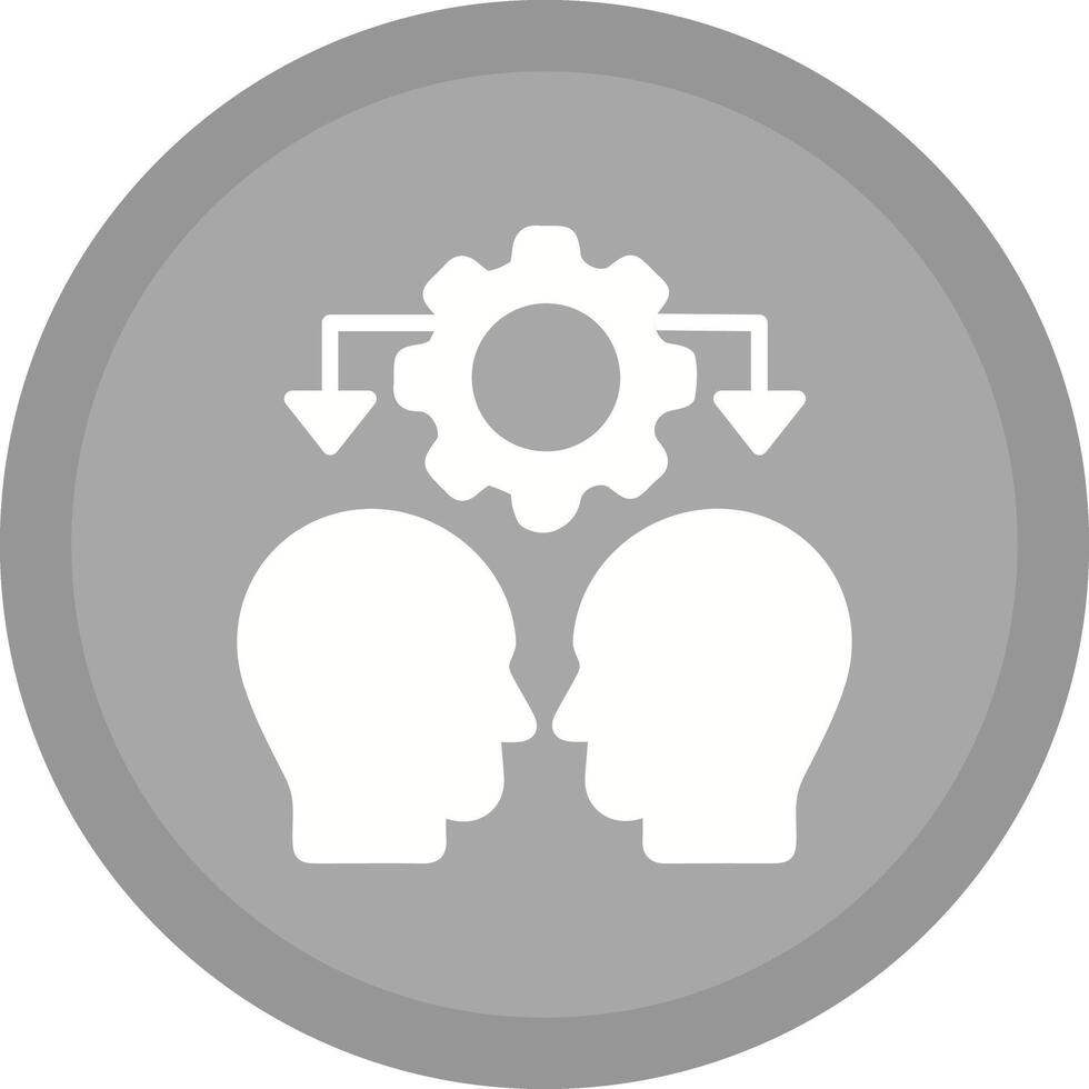 Conflict Management Icon Design vector