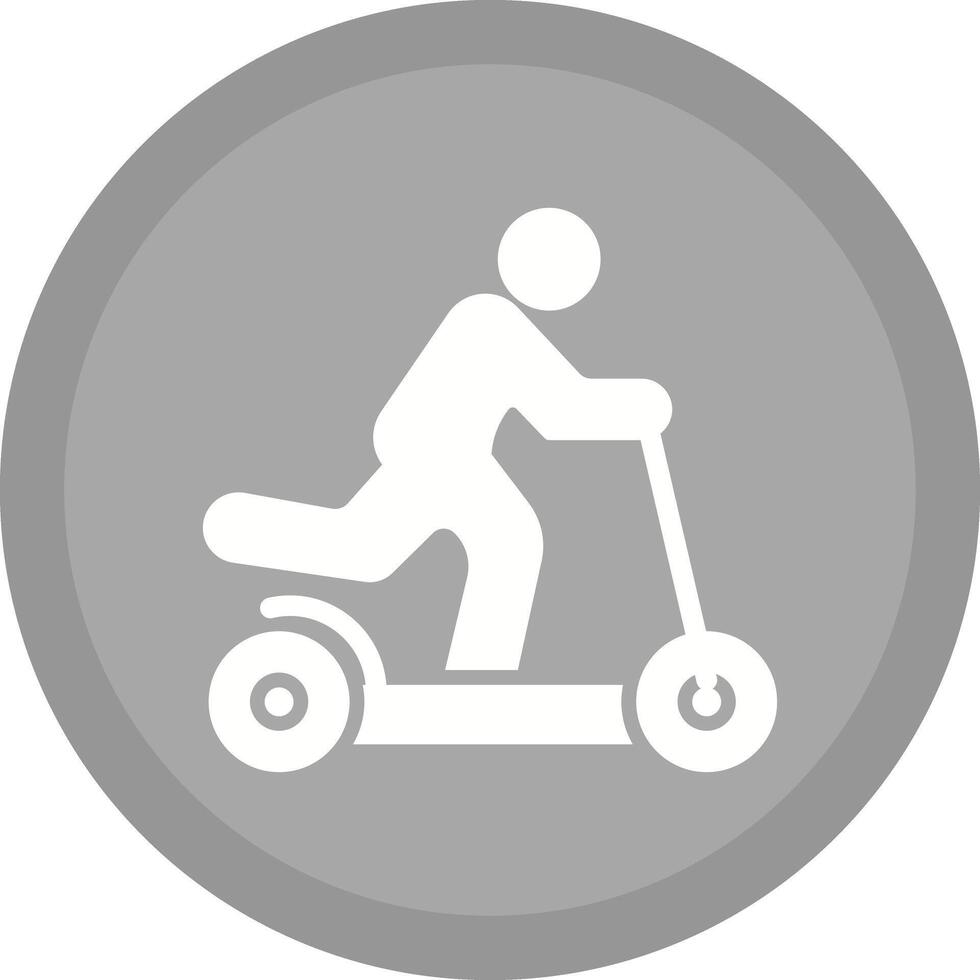 Kick Scooter Icon Design vector