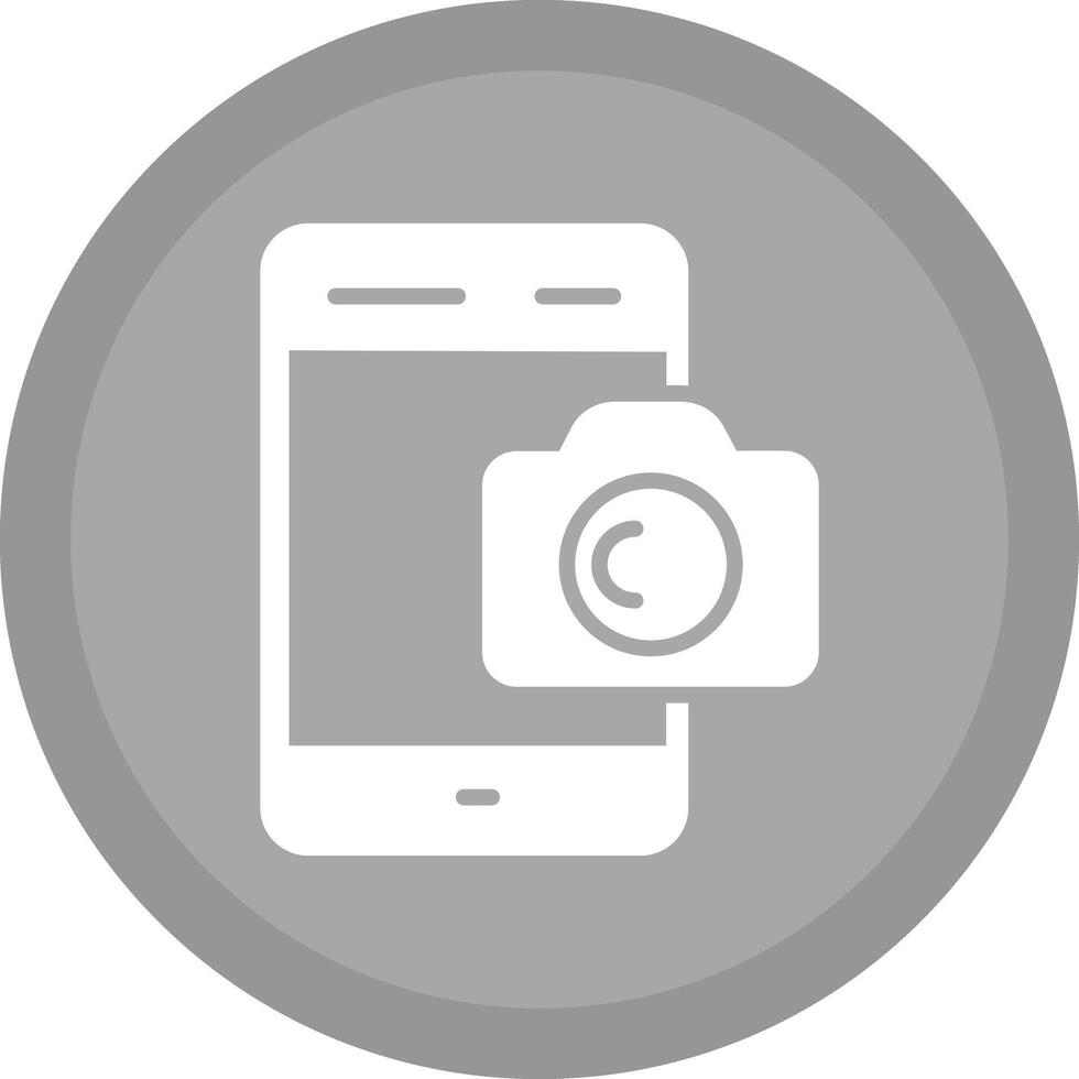 Smartphone Photography Icon Design vector