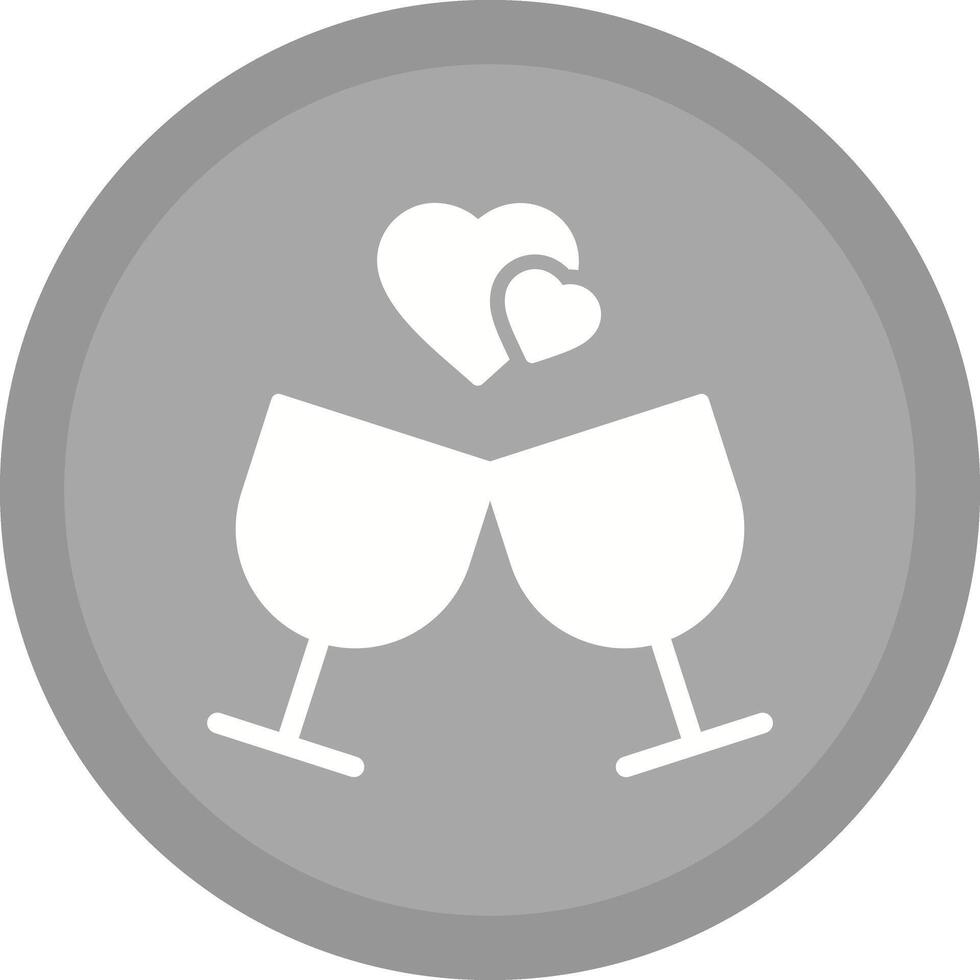 Wine Glass with Cheers Icon Design vector