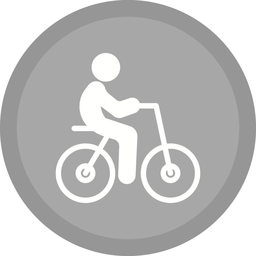Person Biking Icon Design vector