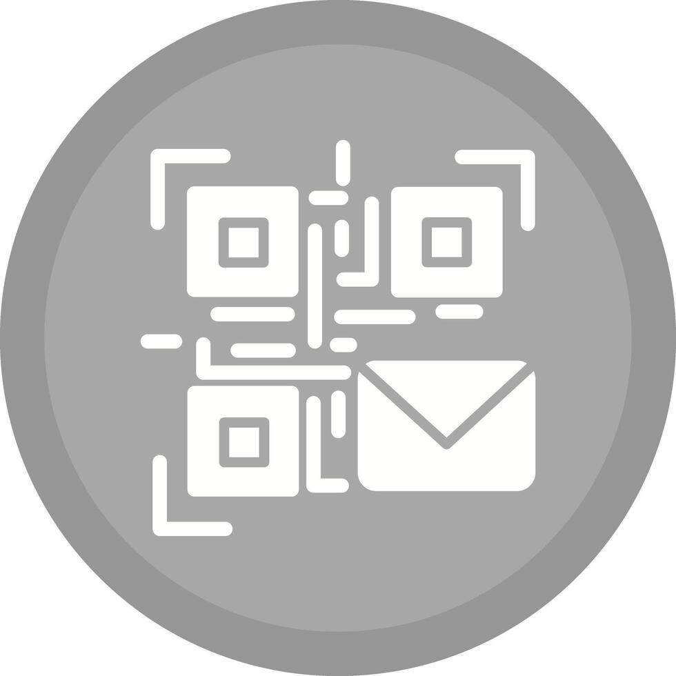 QR Code Email Icon Design vector