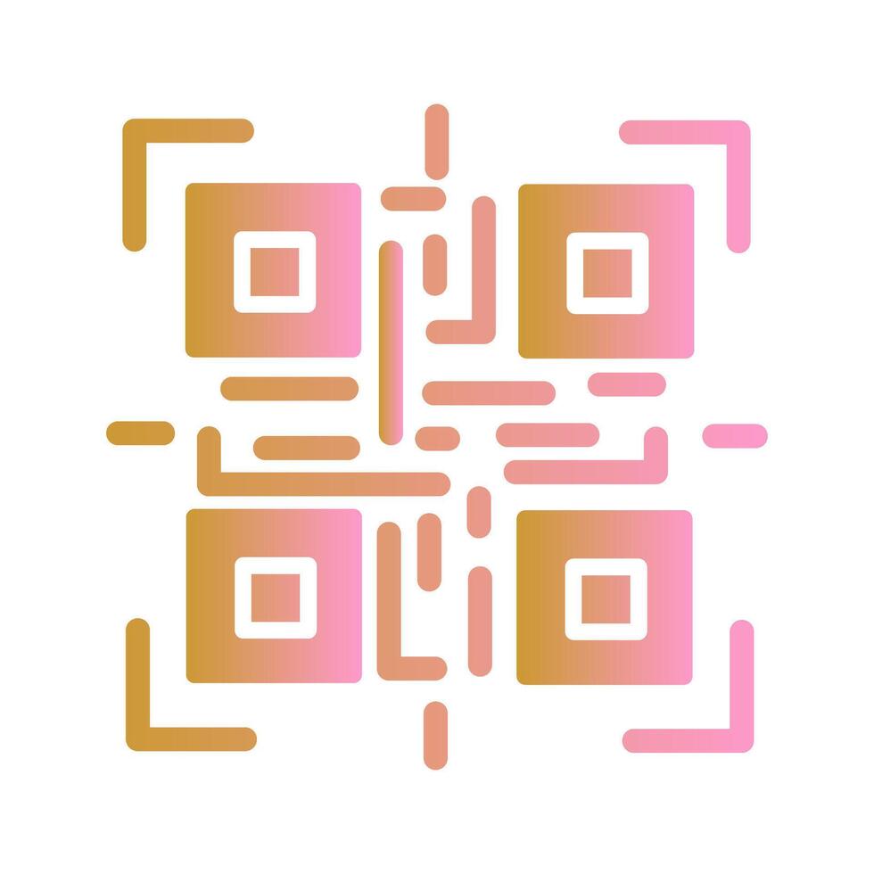 QR Code Reader Icon Design vector